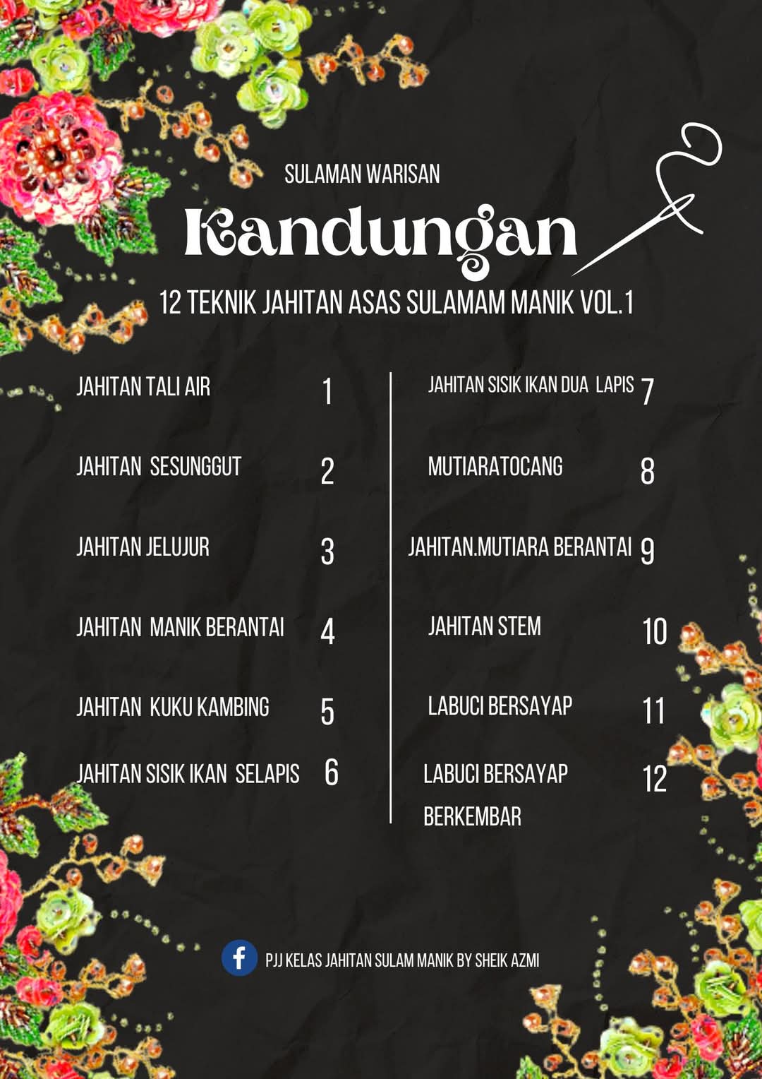 Isi kandungan kelas sulam manik